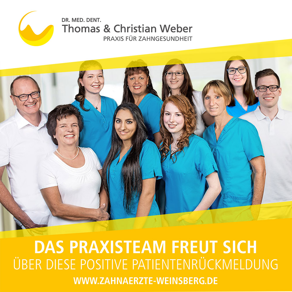 Zahnarztpraxis Weber in Weinsberg - Patientenfeedback