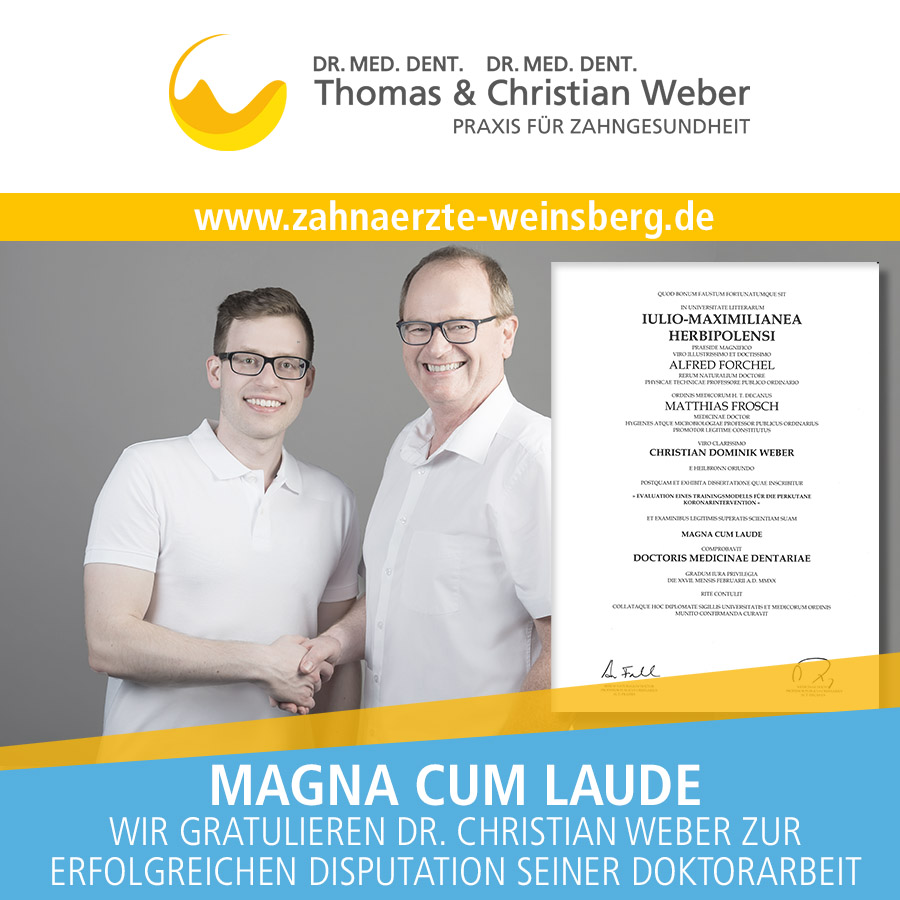 Doktorarbeit Christian Weber - Zahnarztpraxis Weber